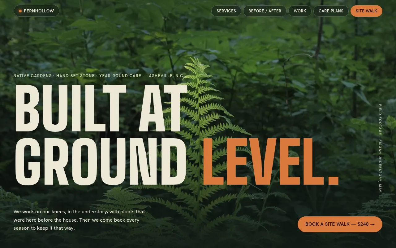 Fernhollow Landscape Co. — website